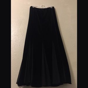 Beautiful Velvet Long Skirt
